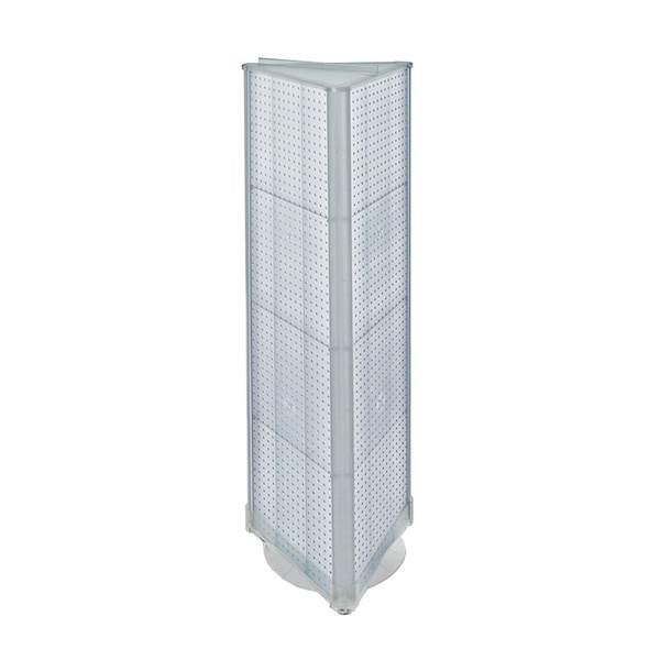 3-Sided Pegboard Floor Revolving Display Panel Size:16"W x 60"H
